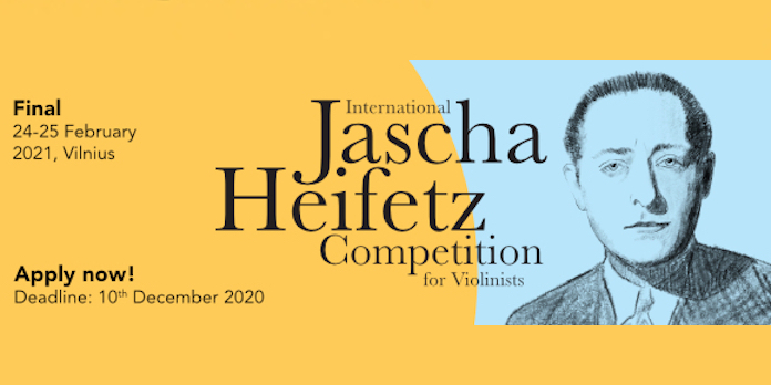 Applications Open for 2021 International Jascha Heifetz Competition for Violinists [APPLY] - image attachment