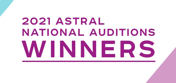 Winners Announced for 2021 Astral Artists' National Auditions - image attachment